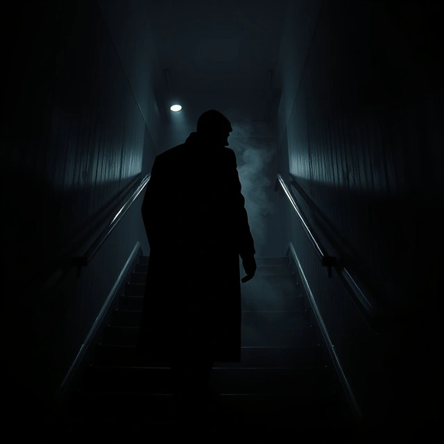 Ghost on stairs