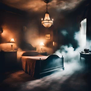 Haunted hotel room at the Brookstown Inn