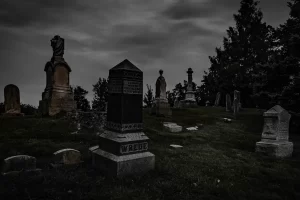 A creepy cemetery