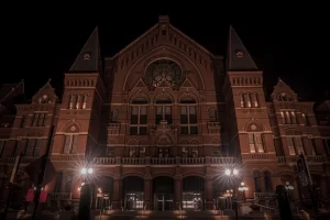 Front of Haunted Cincinnati Music Hall