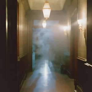 Ghost mist in hallway of Eppington Plantation