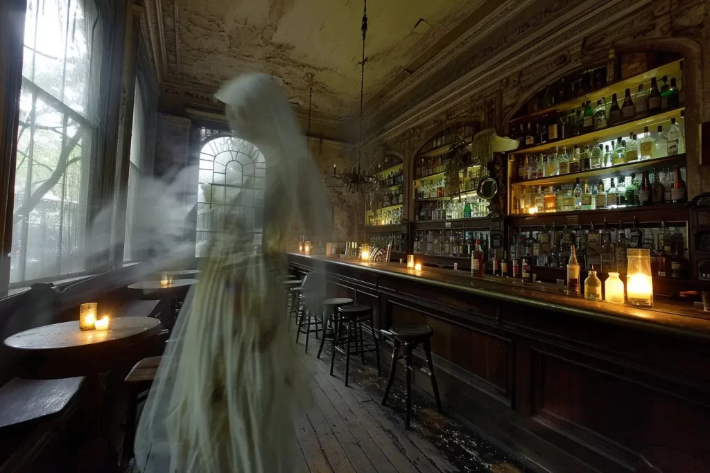 A ghost in a bar